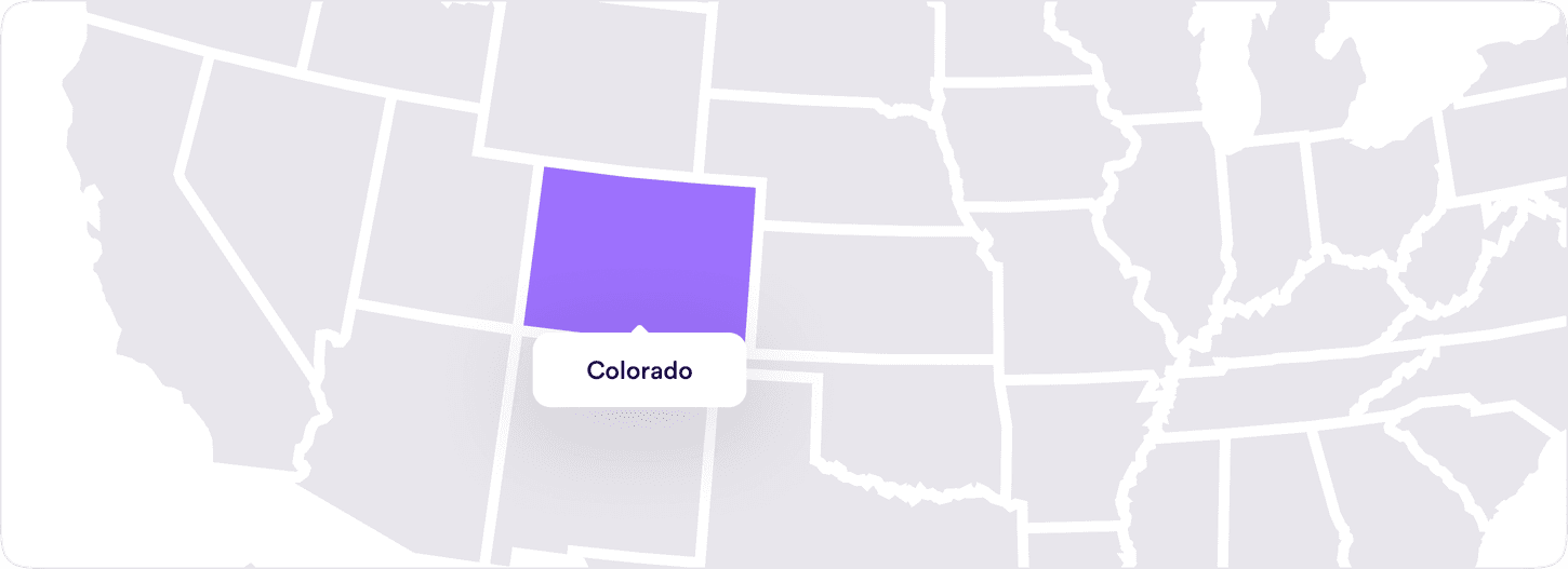 Image featuring Colorado map