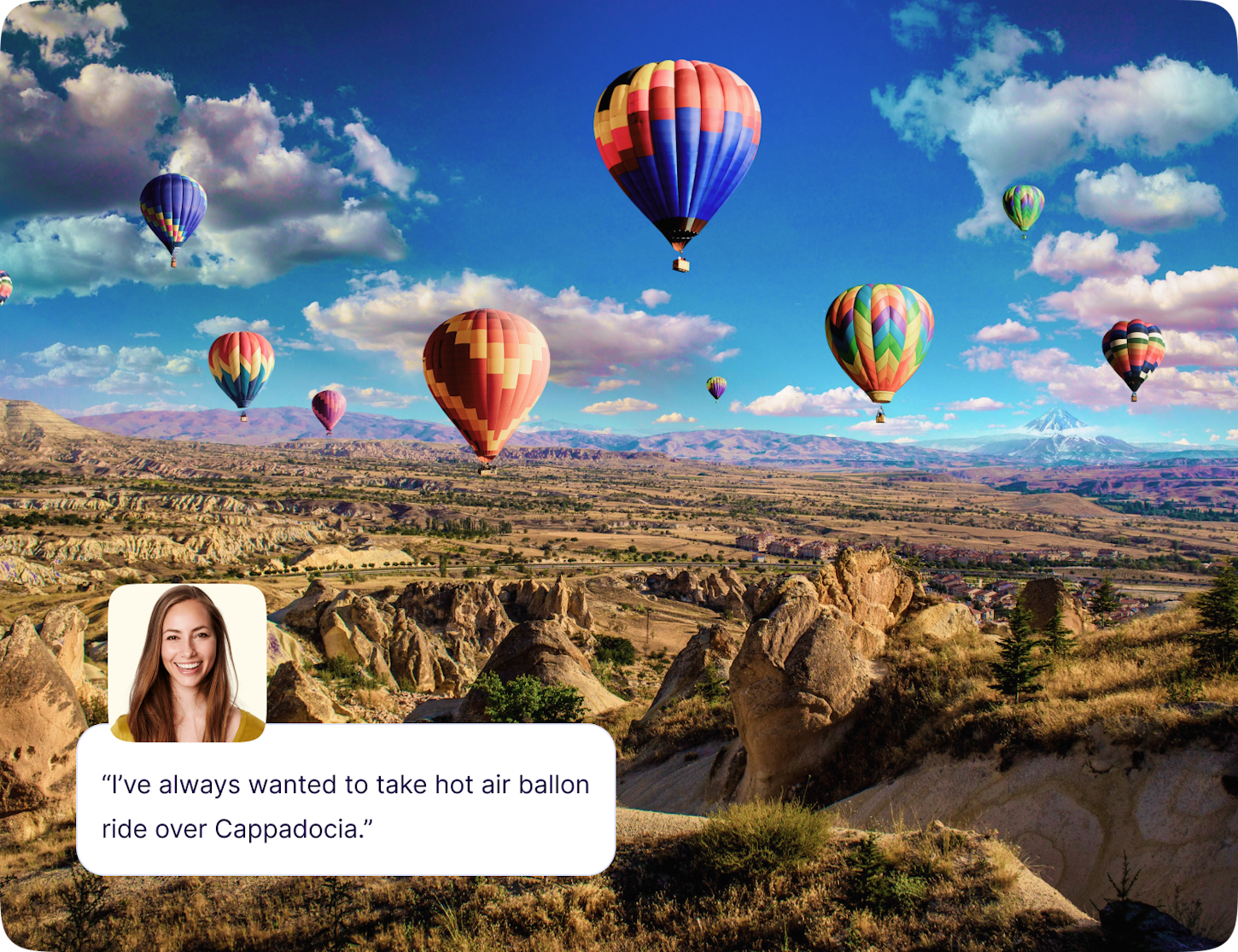 I've always to take hot air balloon ride over the Serengeti